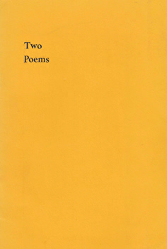 BARTON, Joan, 1908-1986 : [COVER TITLE] TWO POEMS.