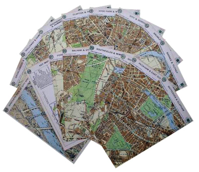 PHILIP & SON, George – publishers : SECTIONAL CARD-MAP OF LONDON [COVER TITLE].